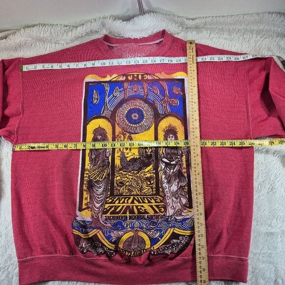 The Doors Oversized Graphic Sweatshirt Sacramento Memorial Auditorium Crewneck - Picture 8 of 10